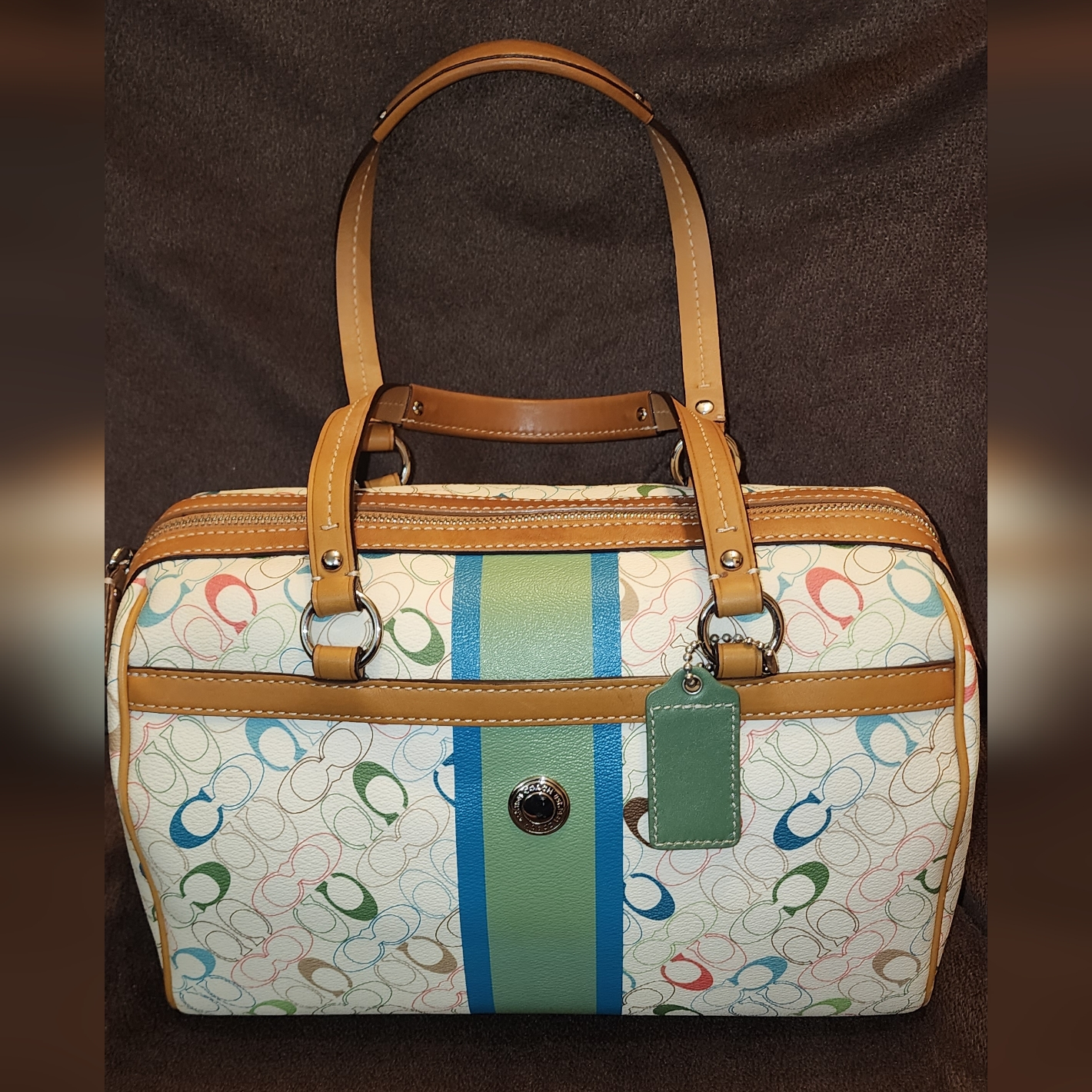 Coach Multi-Colored Leather Bag